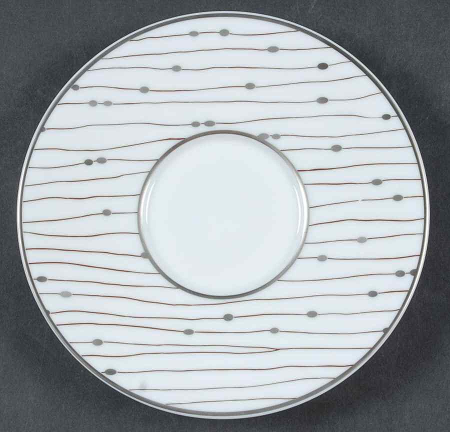 Pluies Platinum Saucer by Raynaud-1