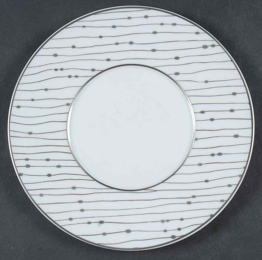 Pluies Platinum Salad Plate by Raynaud-1