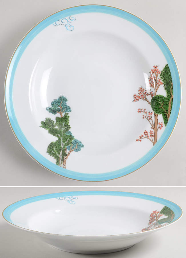 Jardin Celeste 11" Deep Round Platter by Raynaud-1