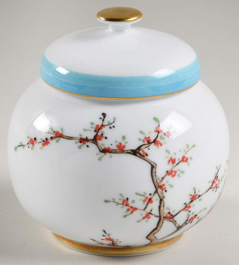 Jardin Celeste Sugar Bowl & Lid by Raynaud-1