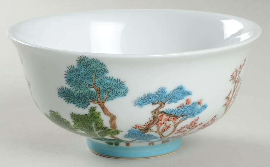 Jardin Celeste Large Chinese Bowl by Raynaud-1