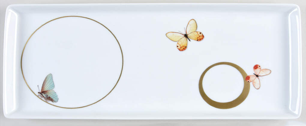 Metamorphoses 14" Rectangular Tray by Raynaud-1