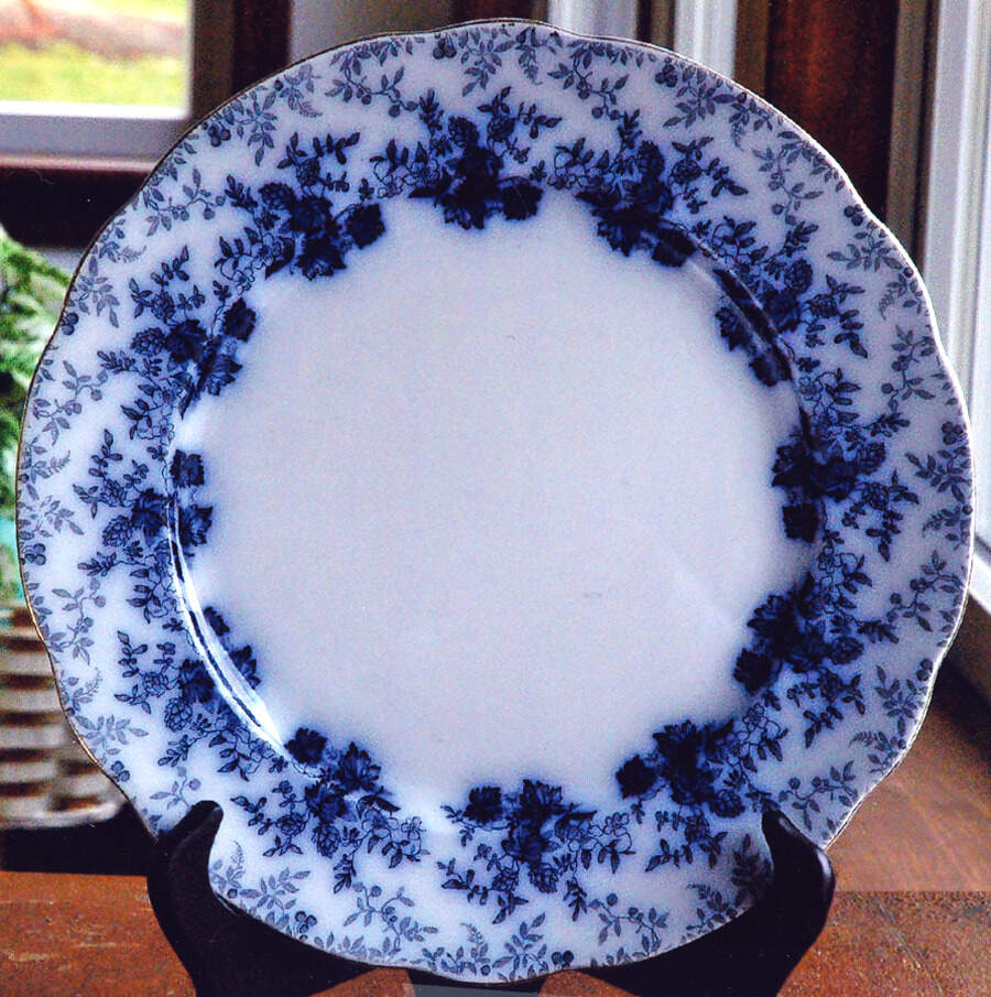 Ladas Blue Dinner Plate by Ridgway (Ridgways)-1