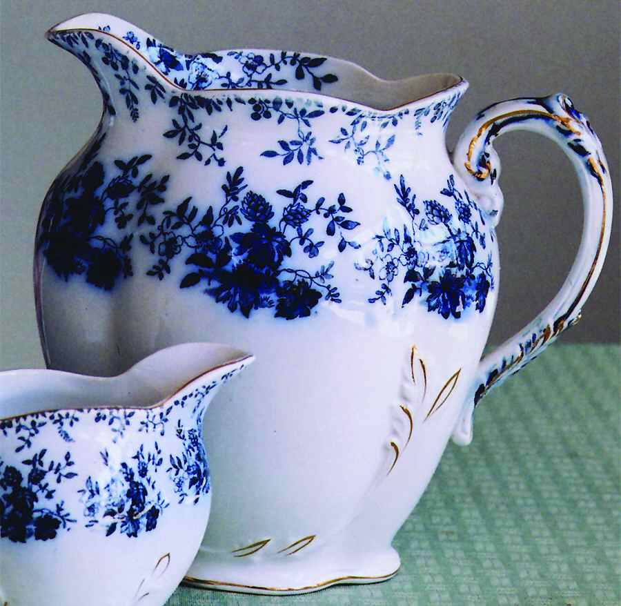 Ladas Blue Pitcher by Ridgway (Ridgways)-1