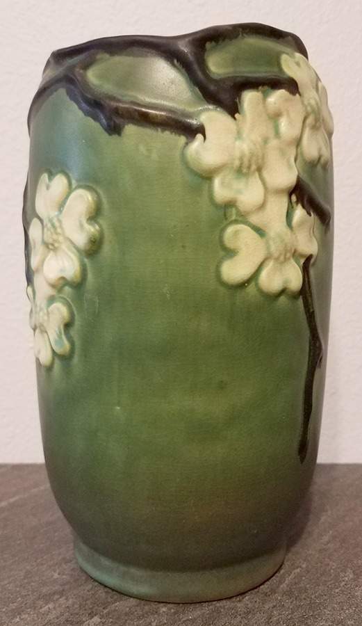 Dogwood II Green (Smooth) 10" Vase by Roseville-1
