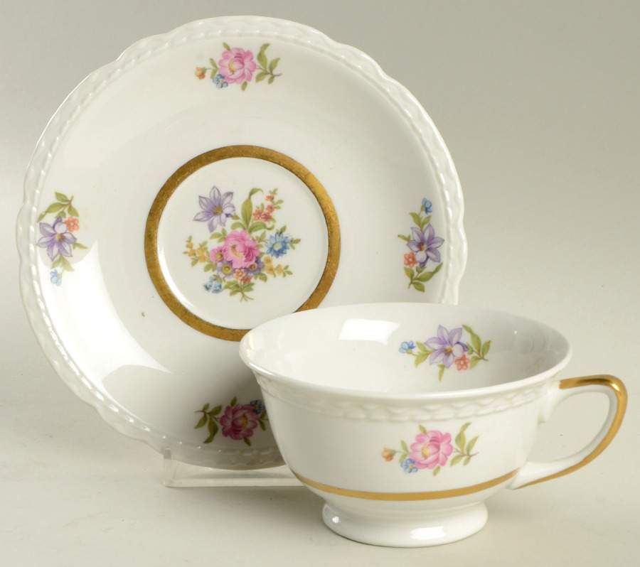 ROJ221 Flat Cup & Saucer Set by Royal Jackson-1
