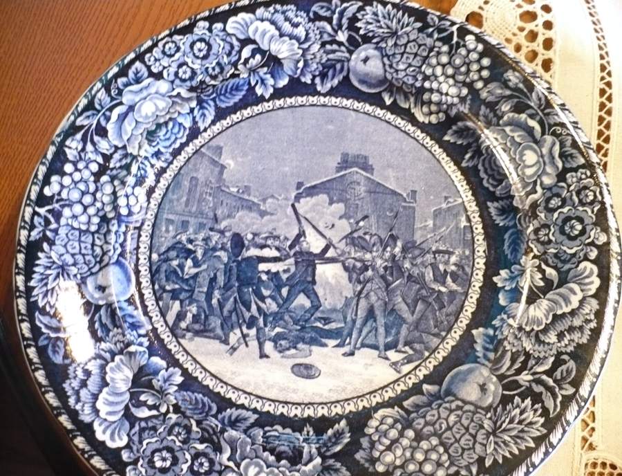 The Boston Massacre Dinner Plate by Rowland & Marsellus-1