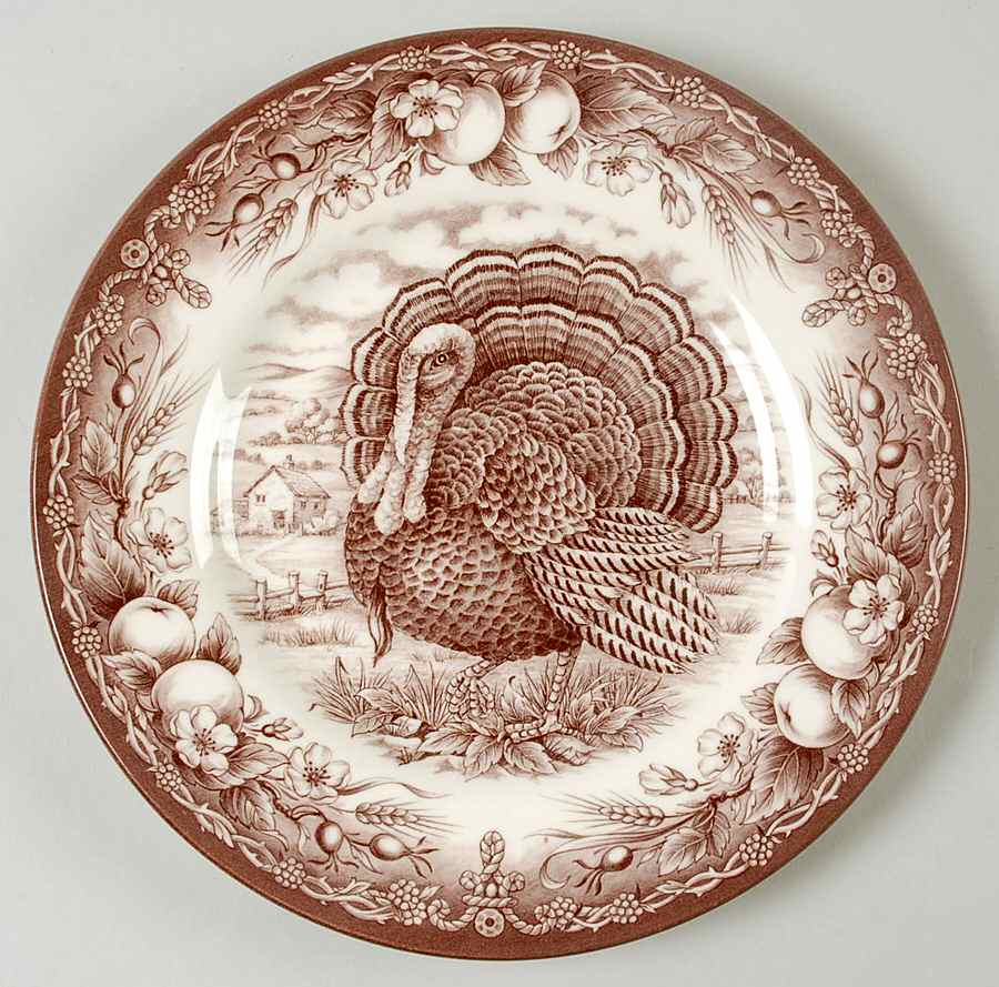 Turkey Brown Salad Plate by Royal Stafford-1