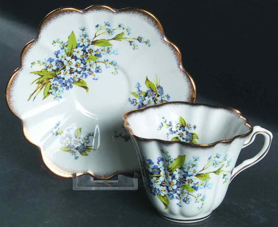 5395 Flat Cup & Saucer Set by Rosina-Queens-1