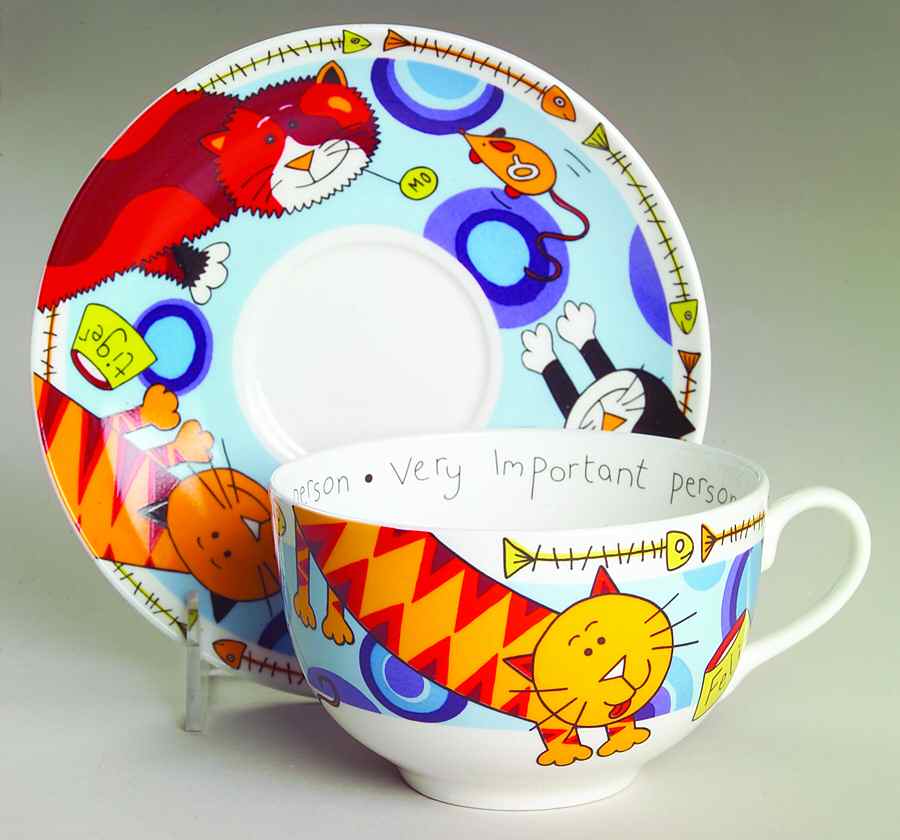 Vip Cup & Saucers Jumbo Cup & Saucer Set by Royal Worcester-1
