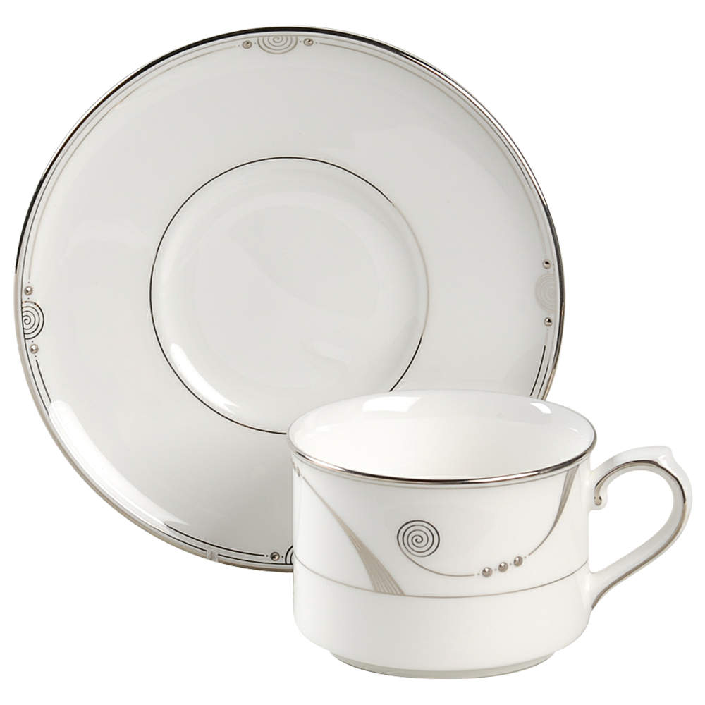 Trendsetter Flat Cup & Saucer Set by Royal Doulton-1