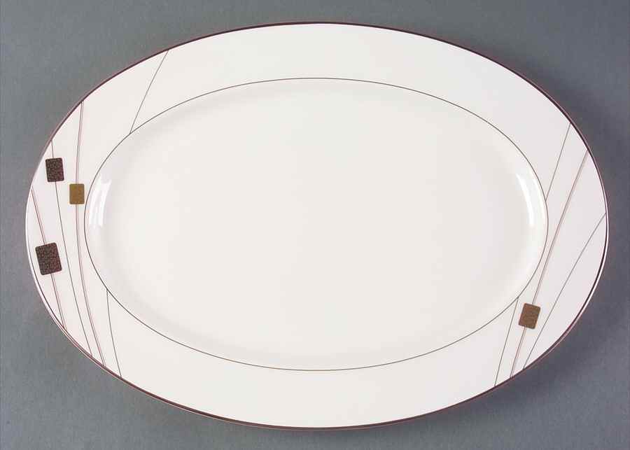 Abacus 14" Oval Serving Platter by Royal Doulton-1