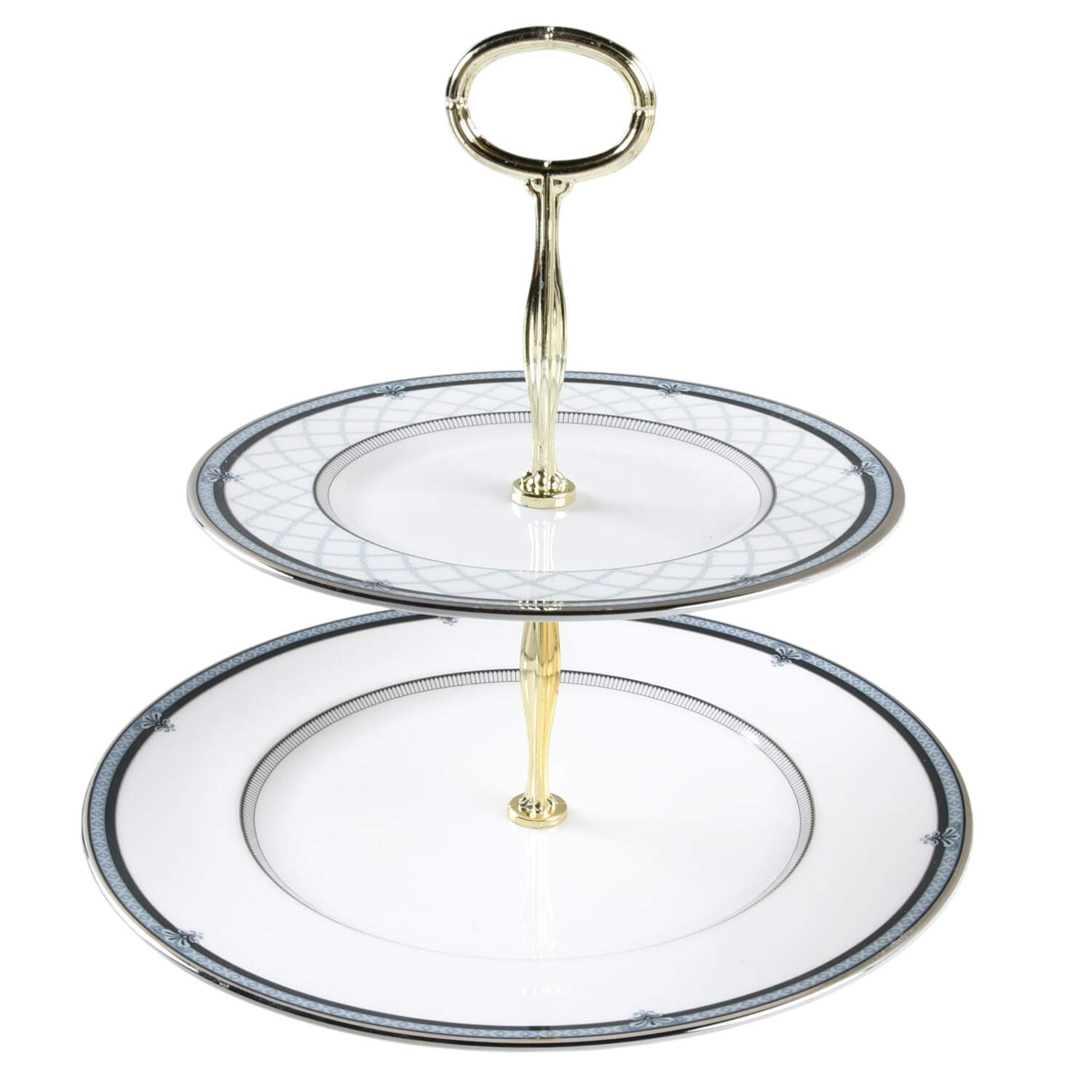 Countess 6 5/8"-10"  2 Tiered Serving Tray (Dp, Sp) HC by Royal Doulton-1