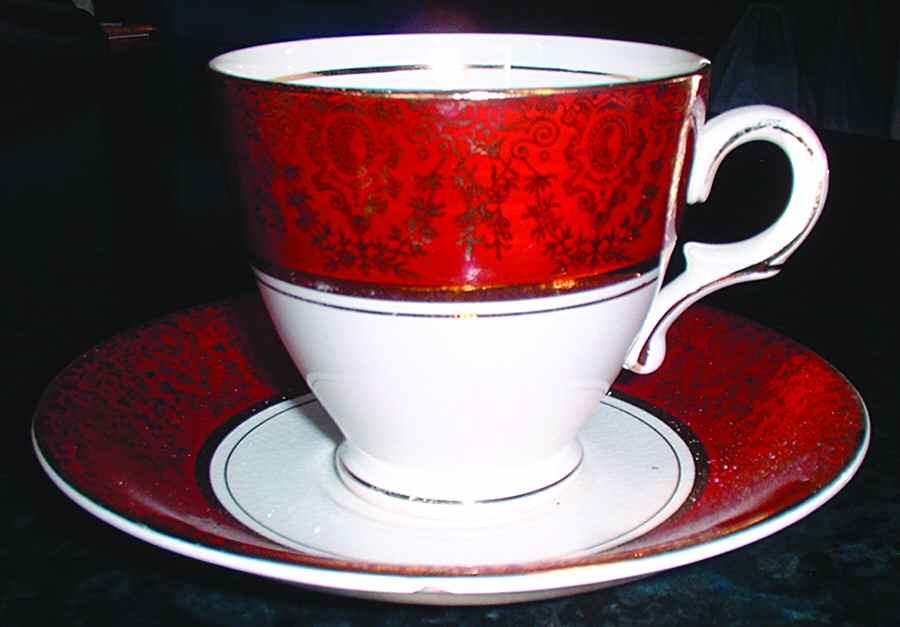 RCR5 Footed Cup & Saucer Set by Royal Crownford-1