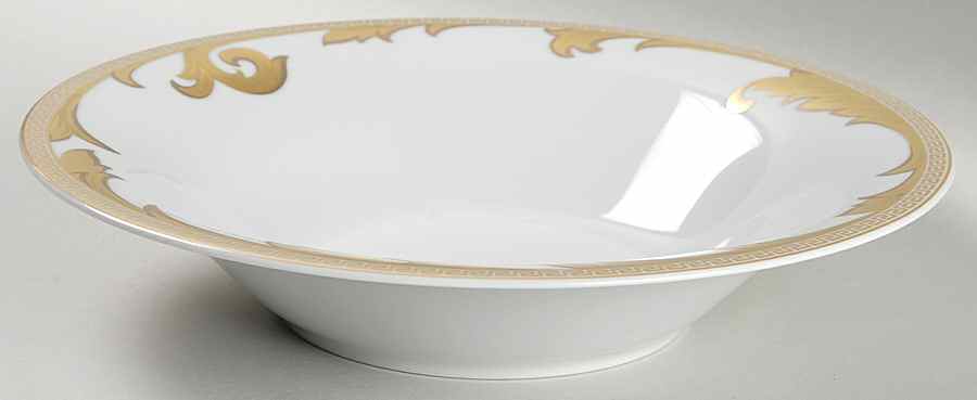 Arabesque Gold Large Rim Soup Bowl by Rosenthal - Continental-1