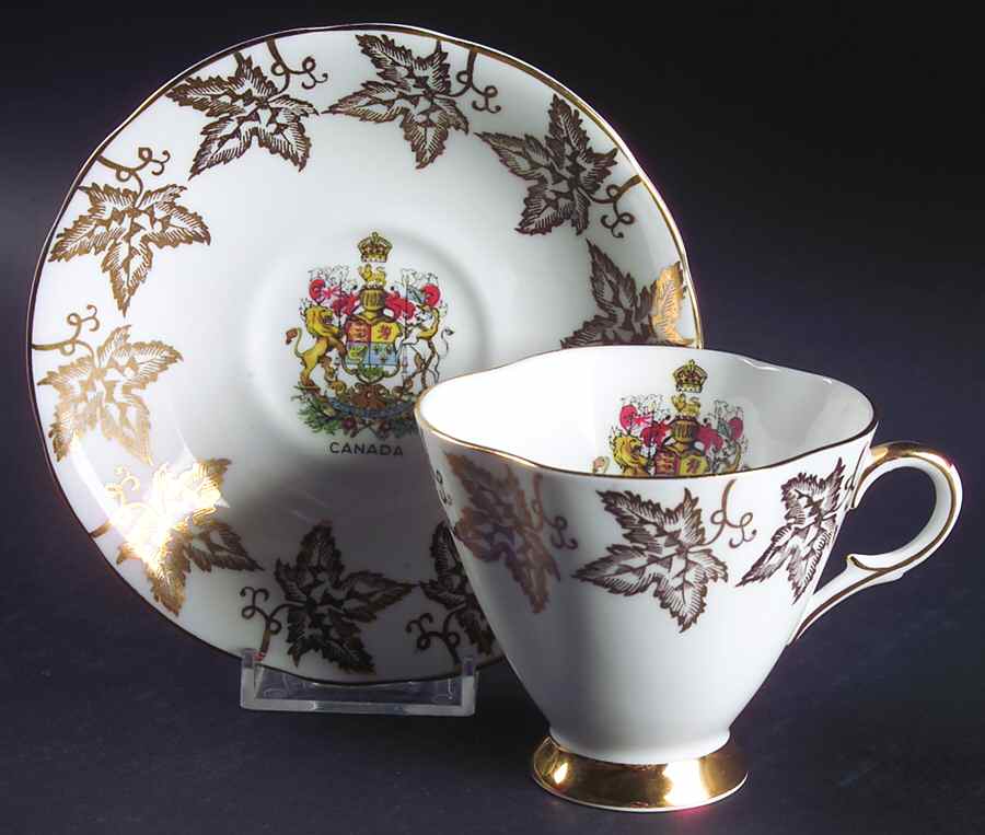 1454-52 Footed Cup & Saucer Set by Royal Windsor-1