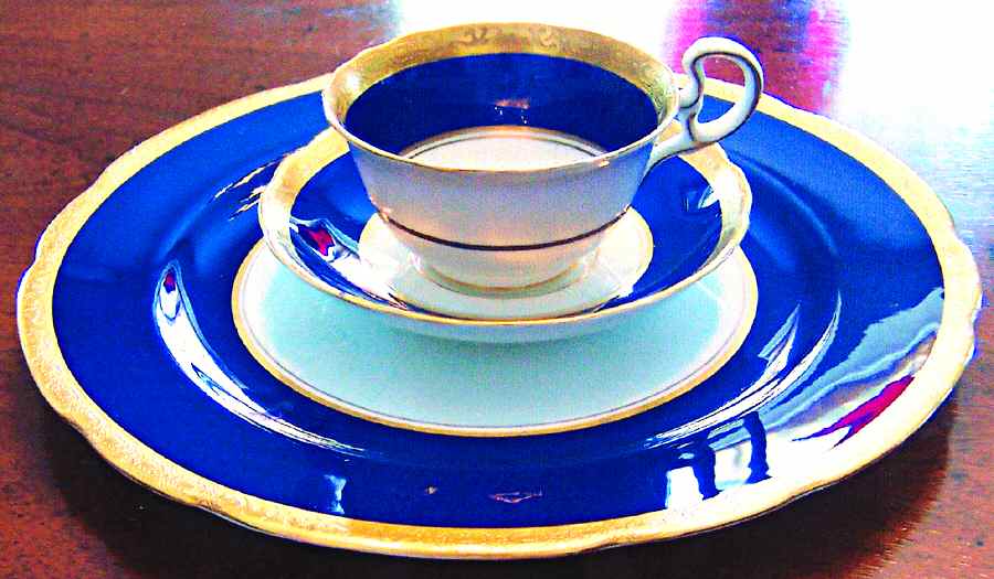 7677 Footed Cup & Saucer Set by Samuel Radford-1