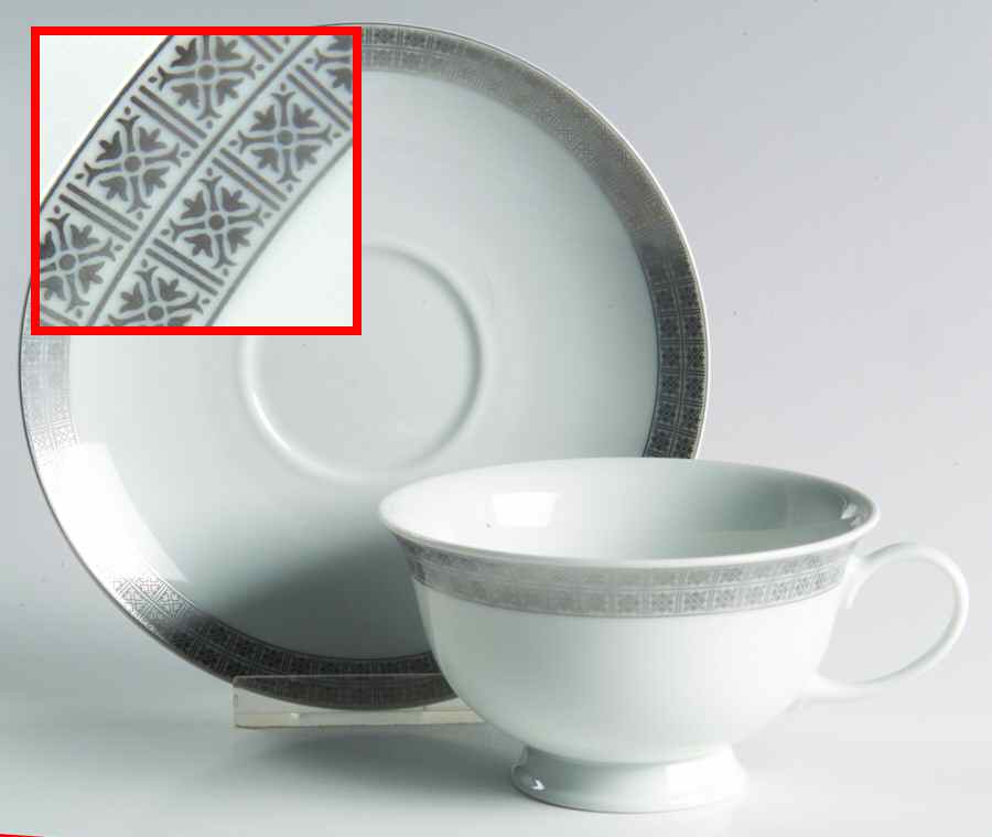 Stellata Footed Cup & Saucer Set by Rosenthal - Continental-1