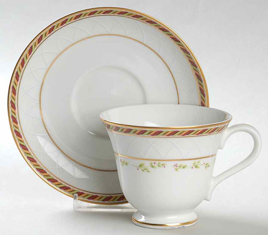 Seasons of Colour White Footed Cup & Saucer Set by Royal Albert-1