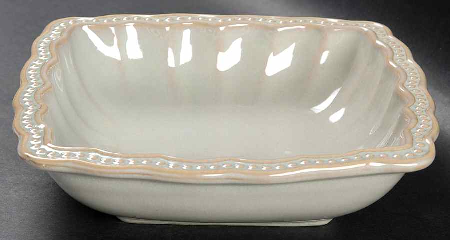 Hobnail Cream Square Soup Bowl by Roscher & Co-1