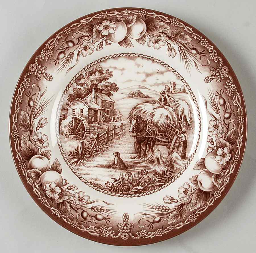 Hayride Brown Salad Plate by Royal Stafford-1