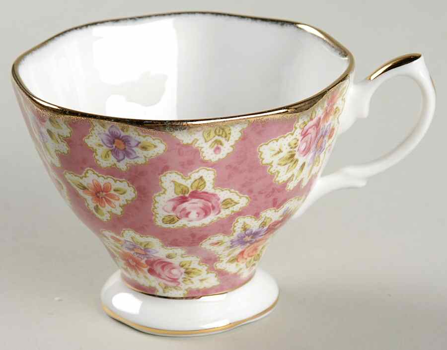 Vintage Floral Collection Footed Cup by Royal Albert-1