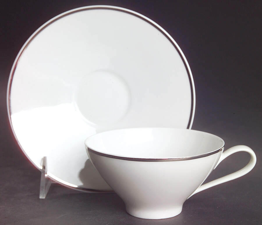 3455 (Bettina Shape) Flat Cup & Saucer Set by Rosenthal - Continental-1