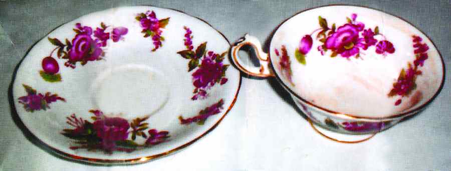 4131a Footed Cup & Saucer Set by Royal Chelsea-1