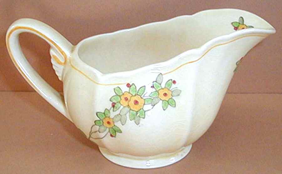 Binyon (Yellow Flower) Gravy Boat by Royal Doulton-1