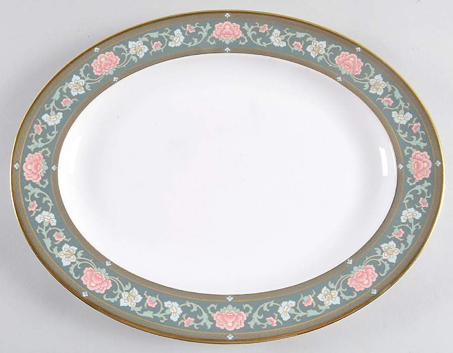 Tudor Court 13" Oval Serving Platter by Royal Doulton-1