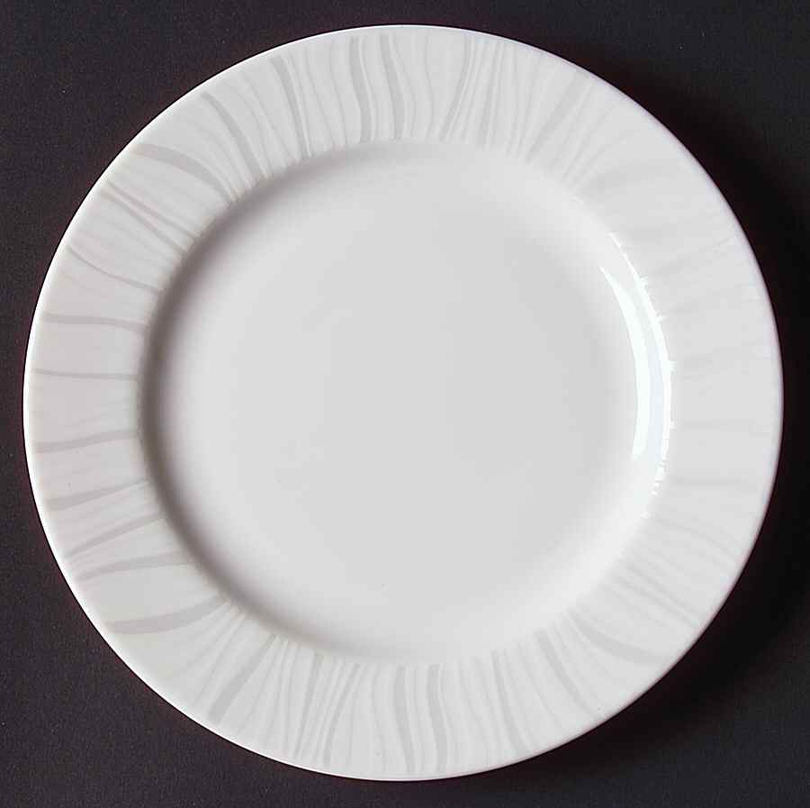 Mirage (White on White) Bread & Butter Plate by Royal Worcester-1