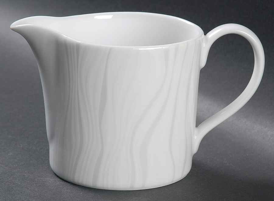 Mirage (White on White) Creamer by Royal Worcester-1