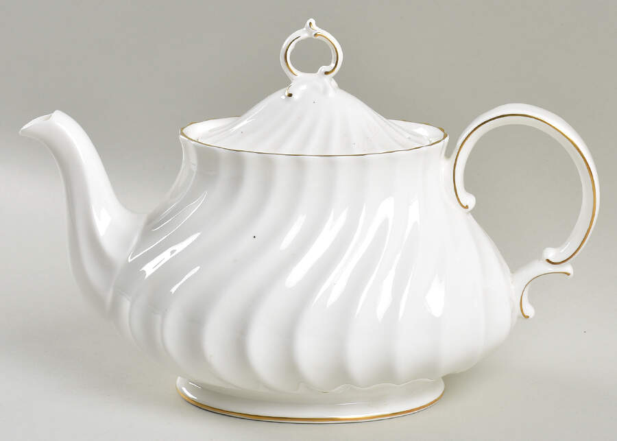 Minuet (Gold Trim) Teapot & Lid by Royal Doulton-1