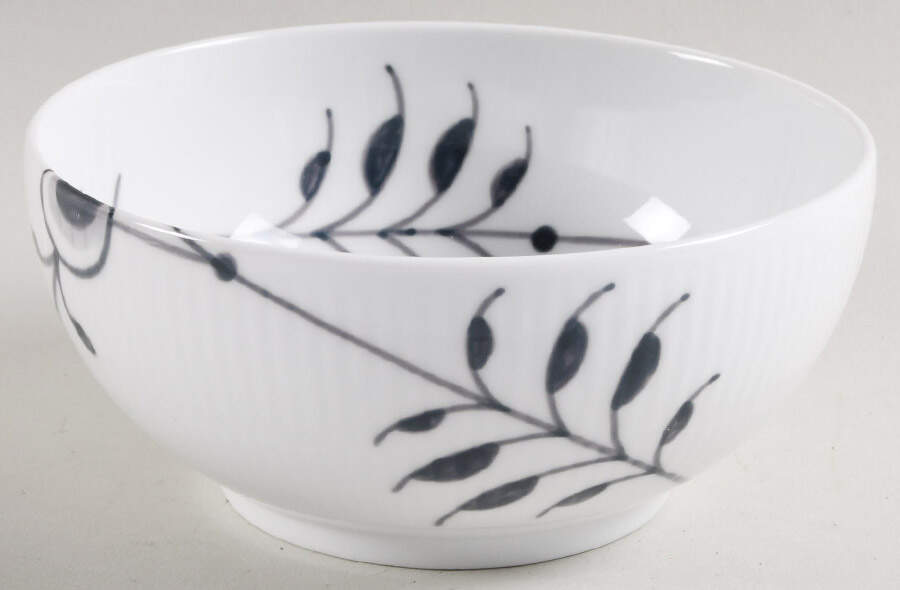 Mega Black 6" Round Serving Bowl by Royal Copenhagen-1
