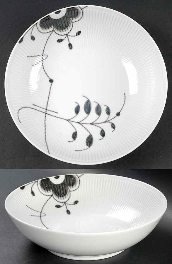 Mega Black 8" Round Vegetable Bowl by Royal Copenhagen-1
