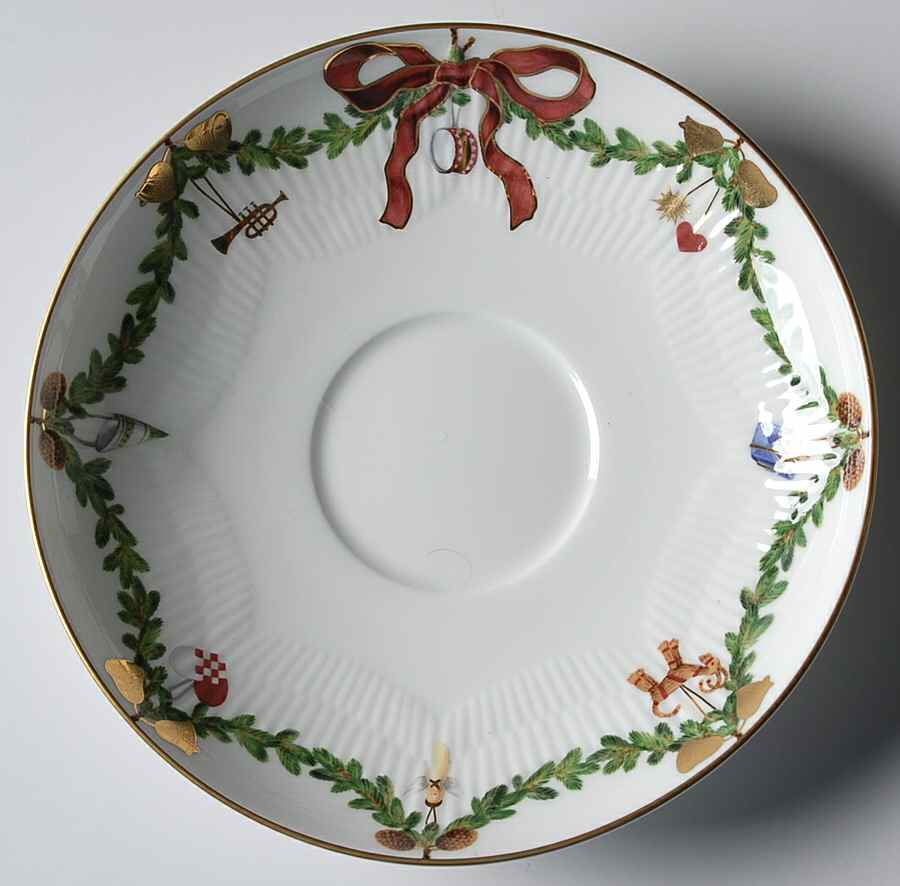 Star Fluted Saucer for Flat Cup by Royal Copenhagen-1