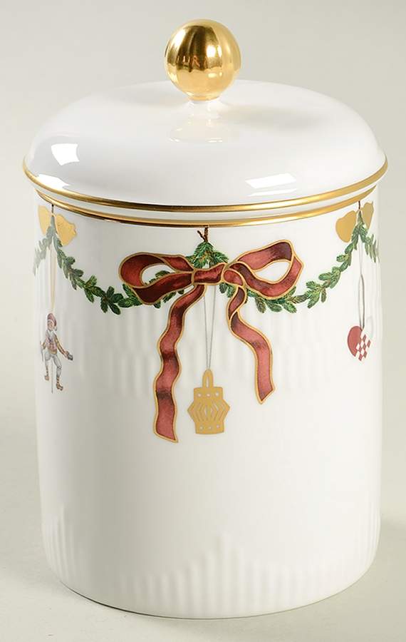 Star Fluted Treat Jar & Lid by Royal Copenhagen-1