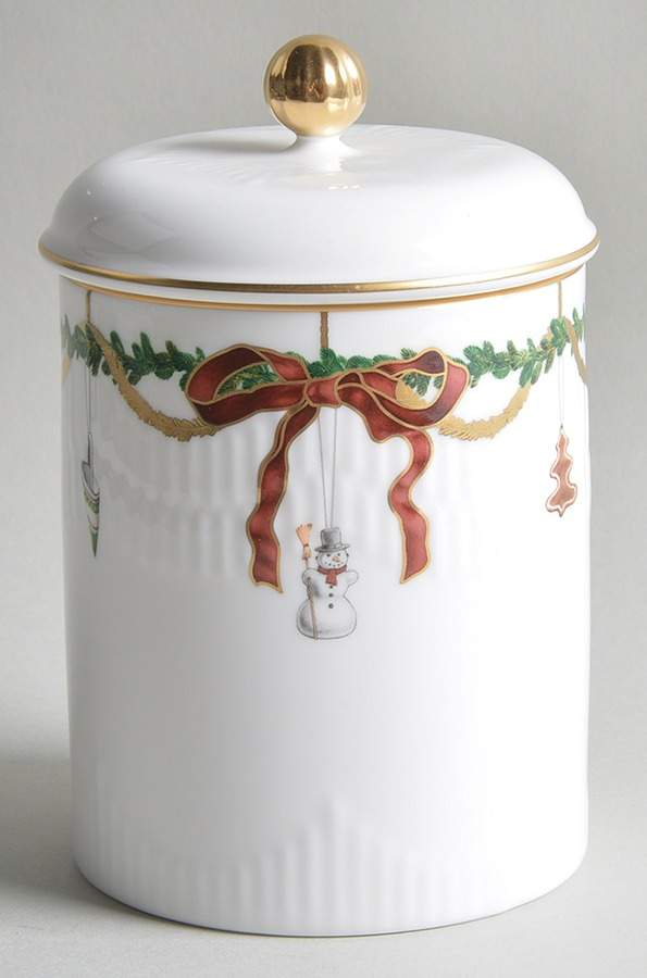 Star Fluted Treat Jar & Lid by Royal Copenhagen-1