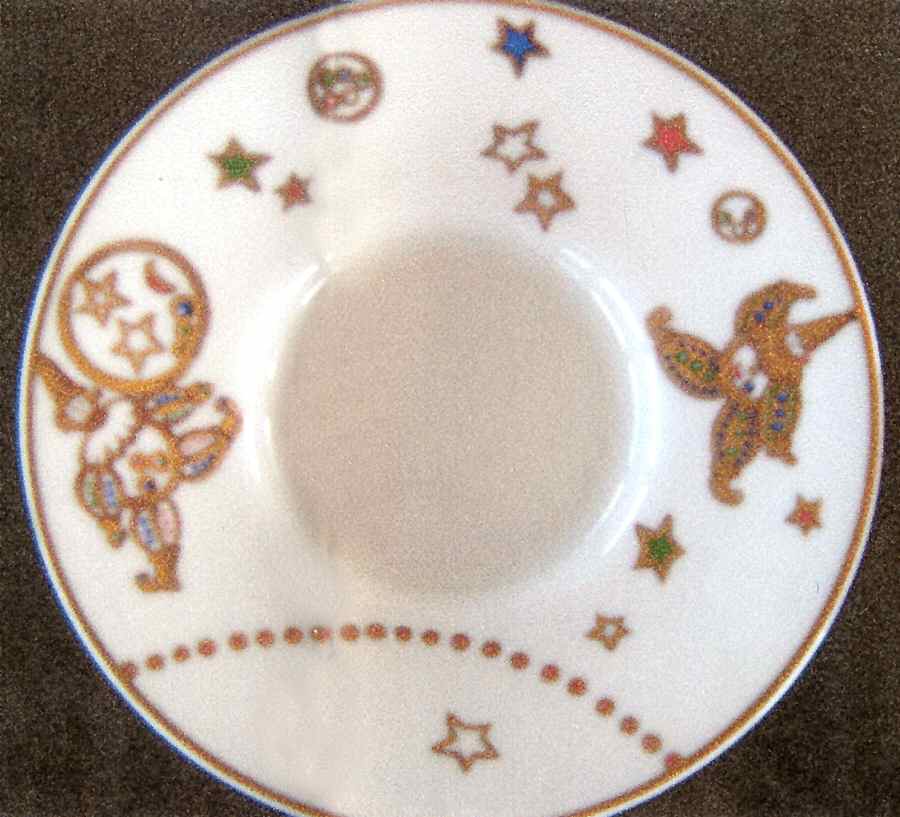 Happy Clowns Saucer for Demitasse Cup by Raynaud-1