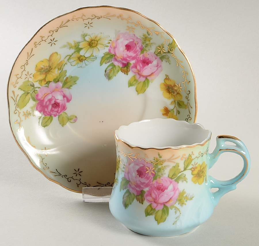 RPU12 Flat Cup & Saucer Set by RS Prussia-1