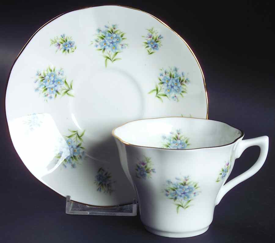 RIA59 Flat Cup & Saucer Set by Rosina-Queens-1