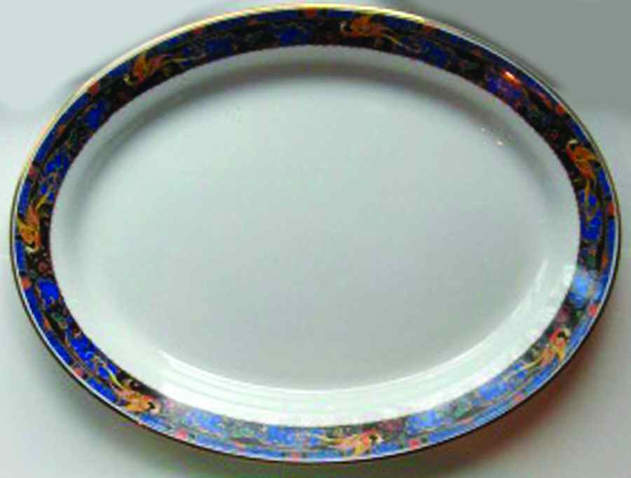 E3023 15" Oval Serving Platter by Royal Winton-1