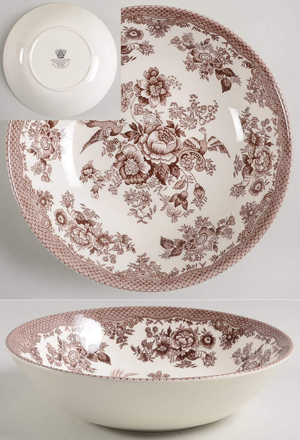 Asiatic Pheasant Brown Soup/Cereal Bowl by Royal Stafford-1