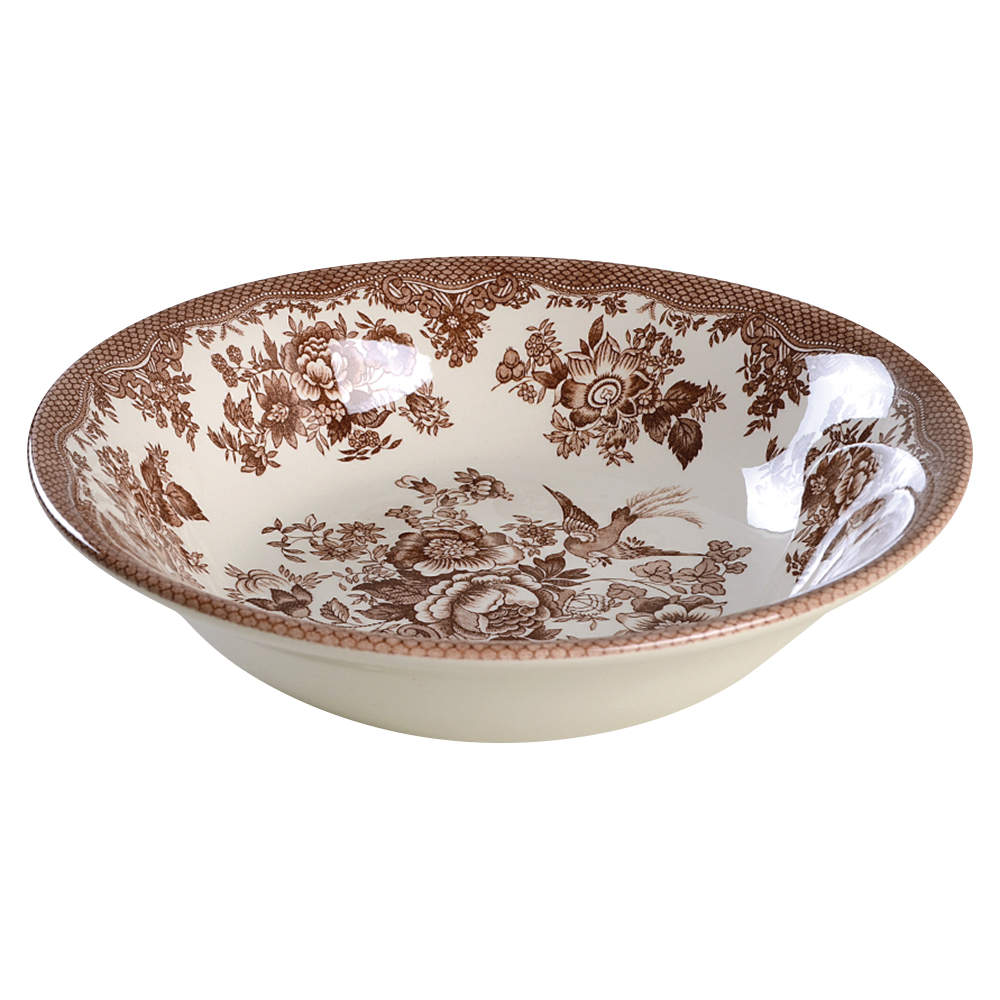 Asiatic Pheasant Brown 9" Round Vegetable Bowl by Royal Stafford-1