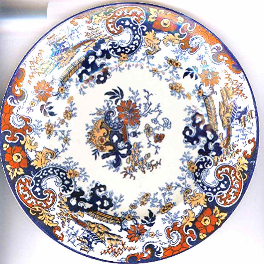 Chinese Japan Dessert/Pie Plate by Ridgway (Ridgways)-1