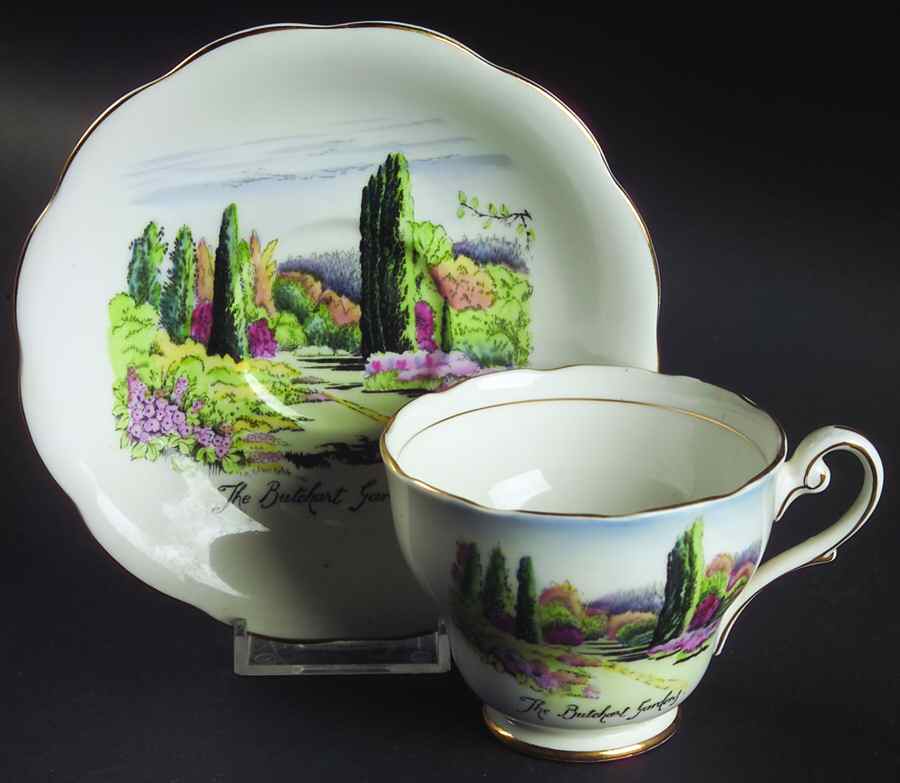 1572 Footed Cup & Saucer Set by Royal Standard-1