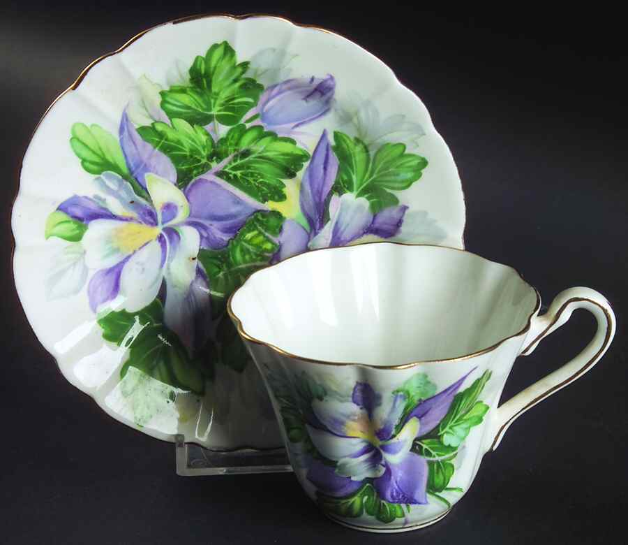 5873 Flat Cup & Saucer Set by Royal Stafford-1
