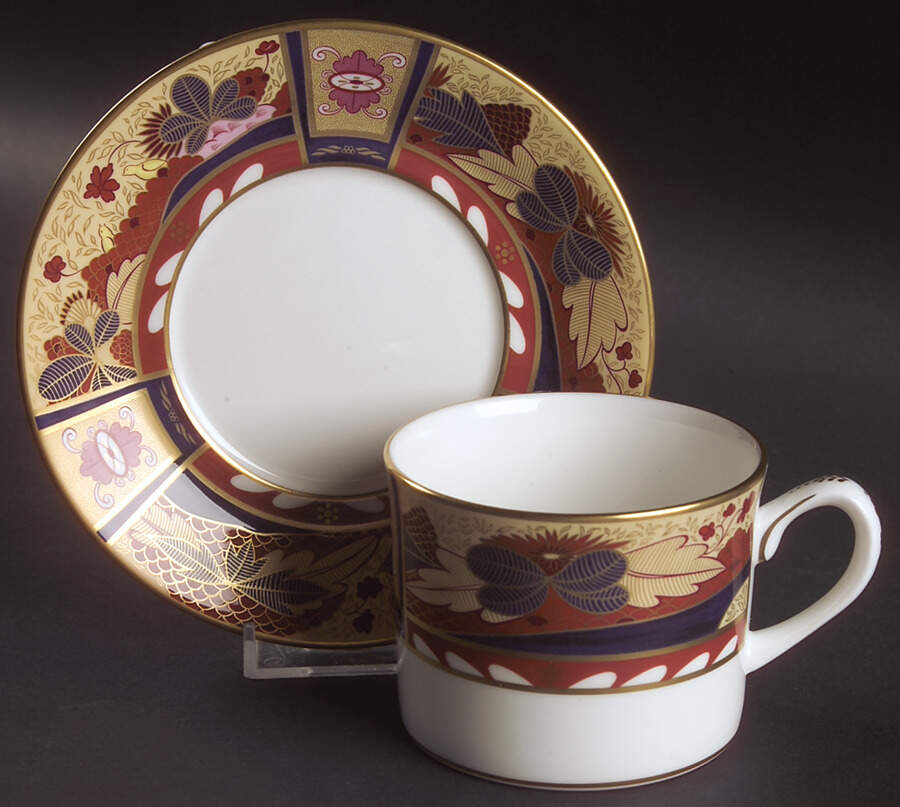 Lord Nelson Anniversary Collection Flat Cup & Saucer Set by Royal Worcester-1