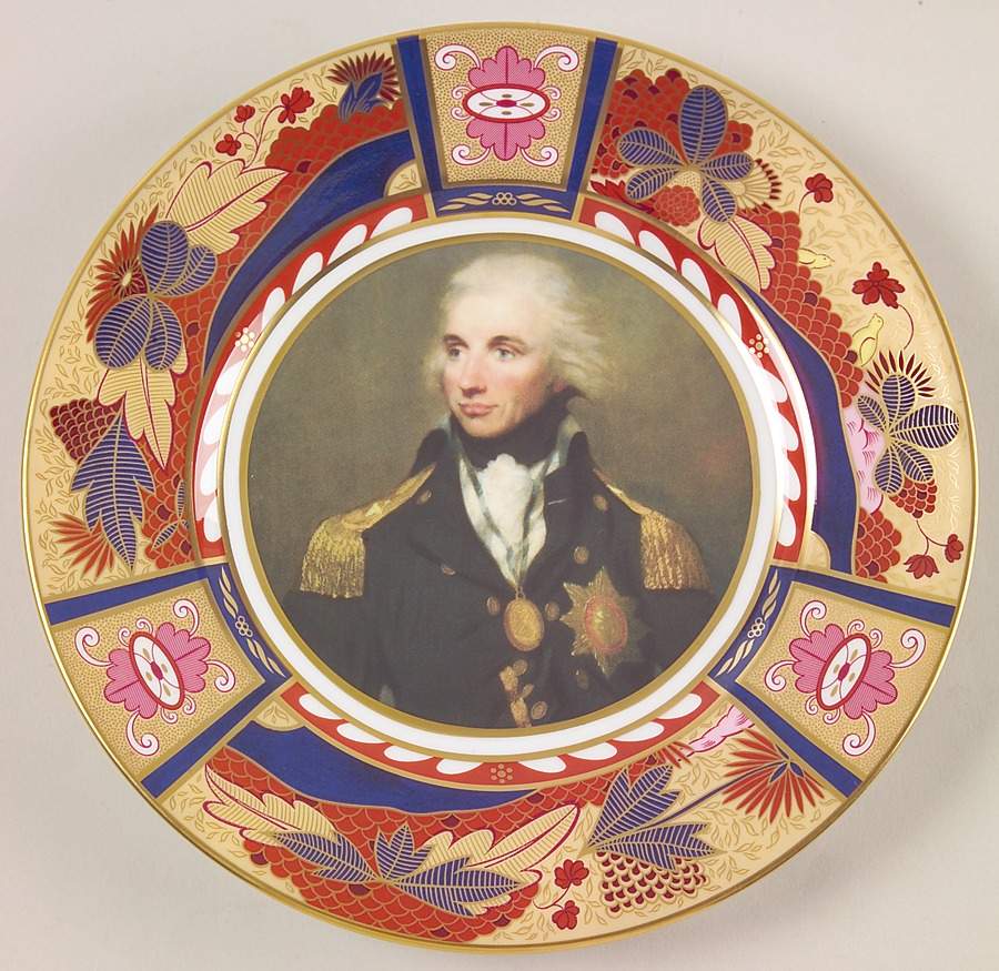 Lord Nelson Anniversary Collection Portrait Plate by Royal Worcester-1