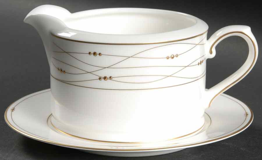 Precious Gold Gravy Boat & Underplate by Royal Doulton-1
